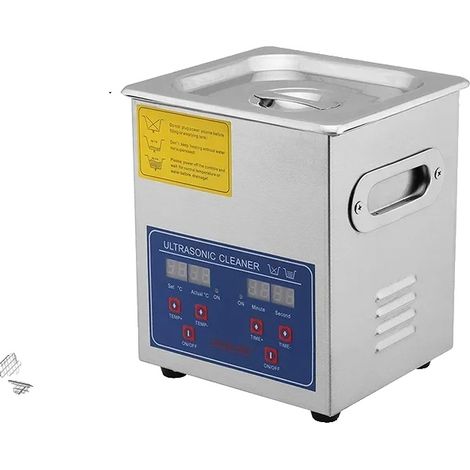 Nettoyeur Ultrasonique, Puissance de Nettoyage 40kHz, Panneau de Contrôle Numérique, 2L (1/2)