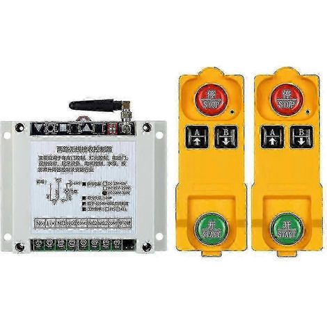 Relais de commande à distance sans fil 2025 AC 220 V 380 V avec émetteur RF 315/433 MHz et double télécommande 433 MHz