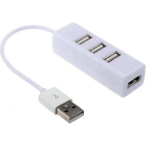 USB Hub USB 2.0 4 en 1 multiport Hub de Charge Connexion Carte Adaptateur Lecteur Hub USB 1pc Blanc (1/5)