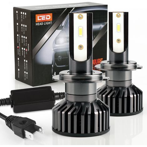 Ampoules LED H7 pour phares de voiture, phares 6500K, conversion de phares LED pour voiture. (1/5)