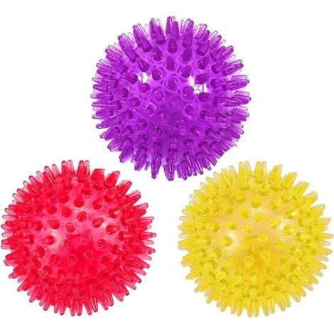 Juego de 3 pelotas chirriantes para perros, 6,5 cm (1/5)