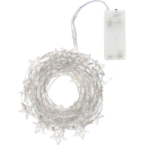 561081 Serie de 50 LED LIGHT CHRISTMAS INSIDE en forma de estrellas a batería (1/5)