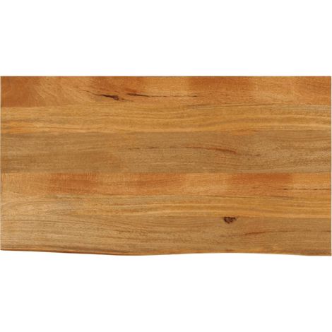 Tischplatte mit Baumkante 100x60x2,5 cm Massivholz Mango