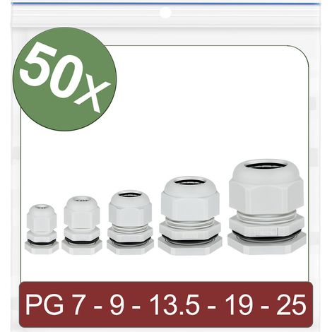 Quadrios 24CA400 Kabelverschraubung    Polyamid Grau 50 St.