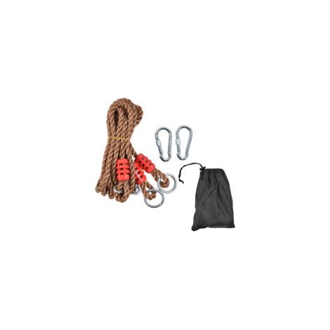 Rallonge de hamac balanoire enfants Métal PE Longueur 1,89 m 2 boucles de connexion Sac de rangement inclus
