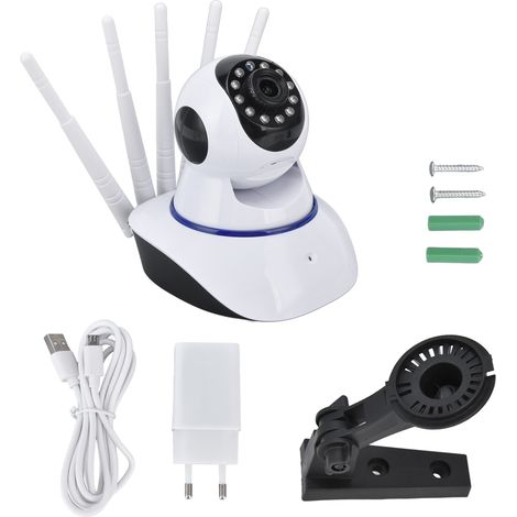 Caméra HD intelligente 360° avec vision nocturne, détection de mouvement et interphone pour bureaux et chambres (1/5)