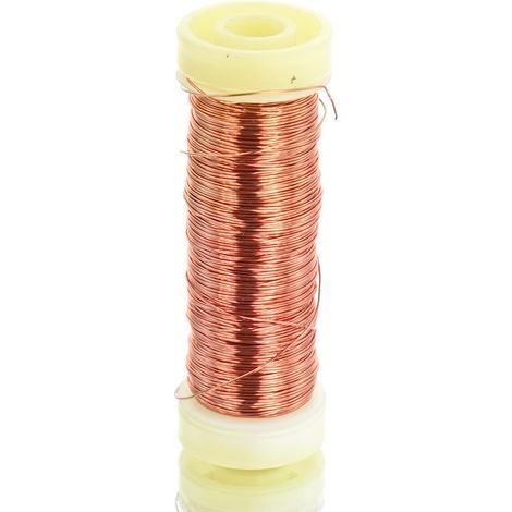 H & R Bastel - Decolackdraht Orange rostfrei Ø 0,3 mm - 50 Meter