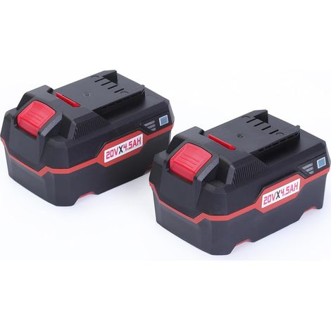 2Pces Batteries Lithium-ION de Remplacement 20V 4.3Ah Compatibles avec Parkisde 20V Outils de PAP20A3, PAP20B3 (1/5)
