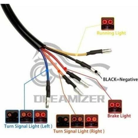 Feu Arrière Moto - 40 LED - Étanche IP67 - Compatible Toutes Motocyclettes - 1 Pièce (1/5)