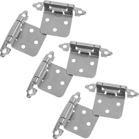 Charnières à ressort encastrées pour portes de placard de cuisine Holibanna (lot de 6) à fermeture automatique (1/5)