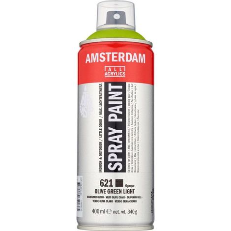 Bombe de peinture Amsterdam 400 ml vert olive clair