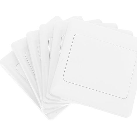 Cache Prise Électrique Type Blanc 6 pièces en PC pour Rénovation Bureaux et Maisons Installation Facile pour Électriciens (1/5)