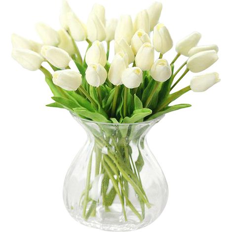30 tulipes artificielles réalistes pour la décoration de la maison, d'un mariage ou d'une fête-AquaForge (1/5)
