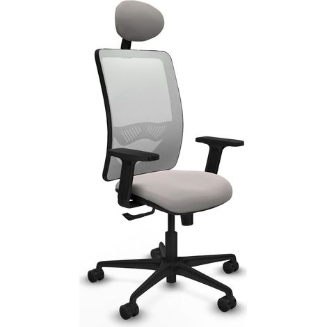 Chaise de bureau piqueras y crespo Zulema noir mousse épaisse (1/2)