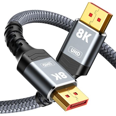 Cable DisplayPort 1.4 Macho 8K DP 1 M Negro (1/5)