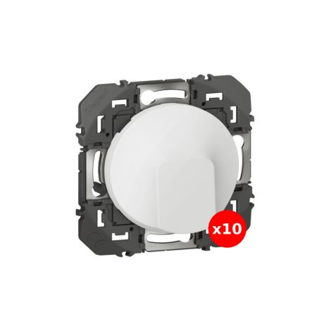 Legrand - Dooxie - LOT de 10 Sorties de cu00e2ble standard - Blanc - Ref. : 600325x10 (1/2)
