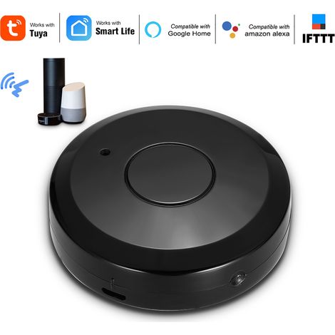 Hub de télécommande WiFi IR compatible Wi-Fi (2,4 GHz), contrôleur universel infrarouge pour climatiseur TV utilisant l'application Tuya Smart Life compatible avec Alexa Home Voice (1/5)