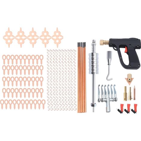 86Pc Stud Welder Dent Puller Kit Car Body Panel Dent Spot Welding Repair Tool with 6-Finger Concave Claw (1/5)