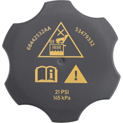 Bouchon de réservoir de liquide de refroidissement pour radiateurs de moteurs automobiles (RAM 2500, 3500, 2013-2018). (1/5)
