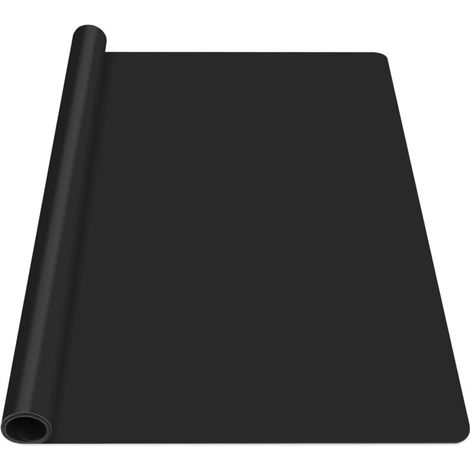 Tapete de silicona grande Luxeu, 52 x 78 cm, para resina epoxi, antiadherente y antideslizante, para bricolaje, pintura y resina (negro) (1/4)