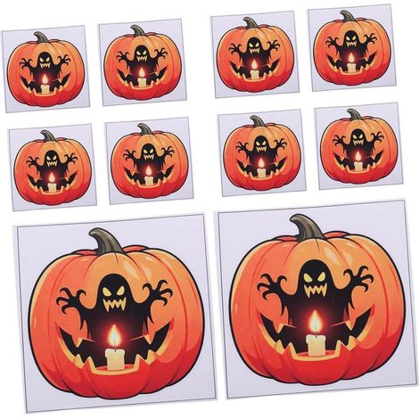 autocollants décoratifs d Halloween citrouilles effrayantes (1/5)