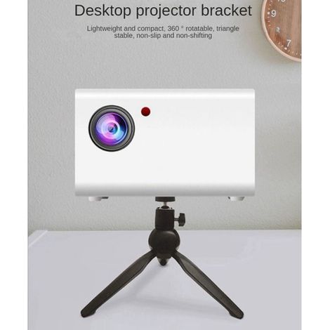 Support De Projecteur - Trépied Pivotant 360° - Vis 1/4 Pouces - Bureau Studio Photo Vidéo - 2 Pièces (1/5)