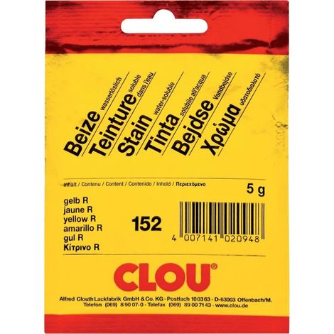 CLOU Wasserbeize 152, Gelb R 5g (1/3)