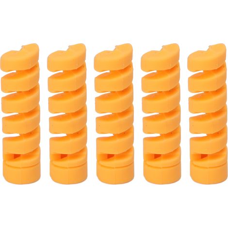 CANSUCC 5 Fahrradrahmenschützer aus Gummi für Brems- und Schaltzüge, Gelb (1/5)