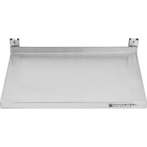 Etagère Murale en Inox sur Crémaillères - L 600 x P 400 mm (1/5)
