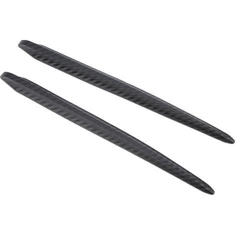 2 pièces pare-chocs avant anti-rayures bande protecteur coin garde caoutchouc Fiber de carbone couleur universel pour voiture (1/5)