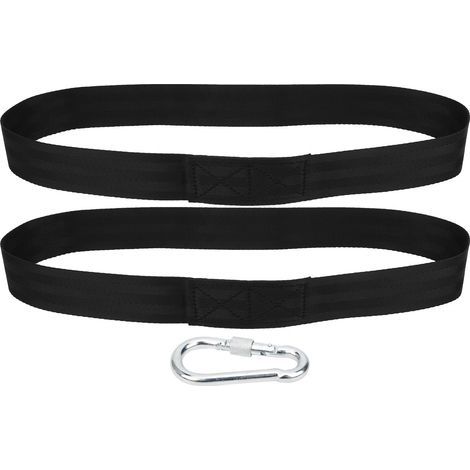 2 Pièces Bande Élastique de Yoga Silicone Bleue - Corde d'Étirement Résistante pour Fitness et Musculation (1/5)