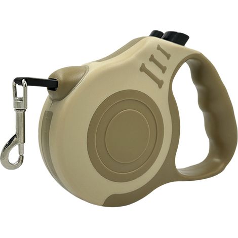 1 Laisse rétractable, système automatique, forme os, matériau durable, chien toutes tailles (1/5)