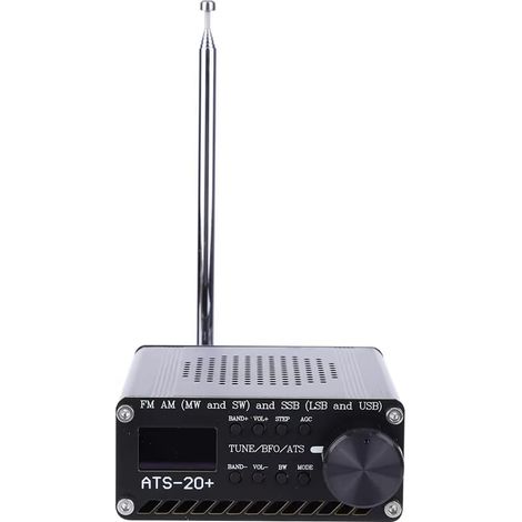 1 Récepteur radio, écran OLED 0,96 pouce, alliage d'aluminium, FM AM SW SSB, portable (1/5)
