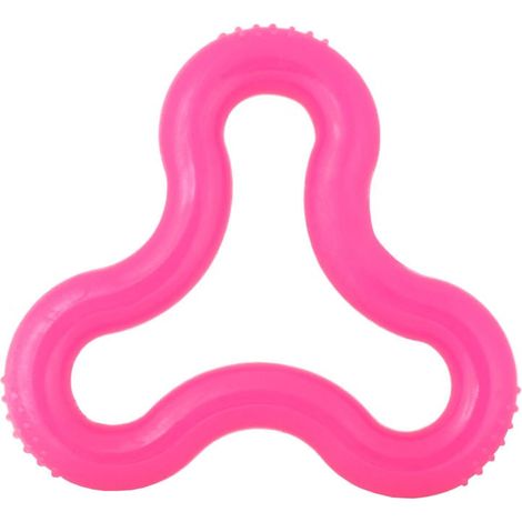 Giocattolo da masticare rosa in gomma per animali domestici (1/4)