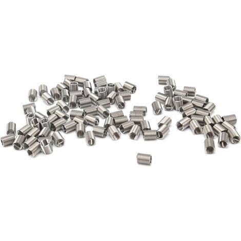 Lot de 100 inserts de réparation de filetage, manchons de protection pour fil d'acier, écrous de fixation M5 x 0,8 x 2,5D (1/5)