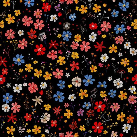 Tela decorativa para exteriores Oxford - Motiv Blumen I DX5201 (1/5)