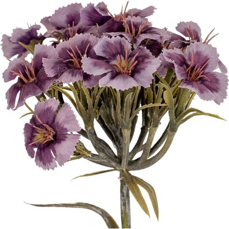 Hill Interiors Dianthus, bouquet de fleurs artificielles violet, taille unique-AquaForge (1/2)