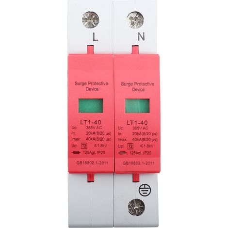 Dispositif de protection contre les surtensions pour téléphone Thunder Tele Protector Parafoudre basse tension (2P40KA) (1/5)