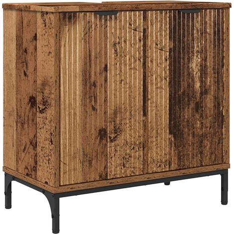 Maison Exclusive - Waschbeckenschrank Altholz 60,5 x 33,5 x 61 cm