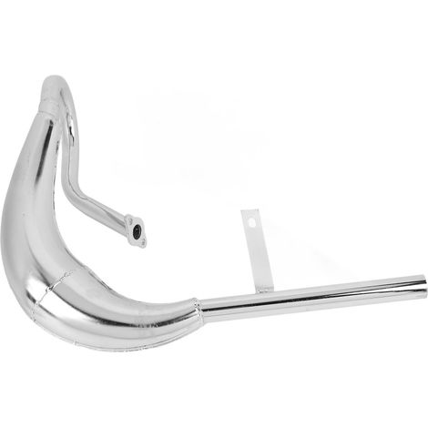 Pot d'échappement de moto 40 mm de diamètre en alliage d'aluminium, réduction du bruit, pour vélo électrique, avec joint silencieux argenté (1/5)