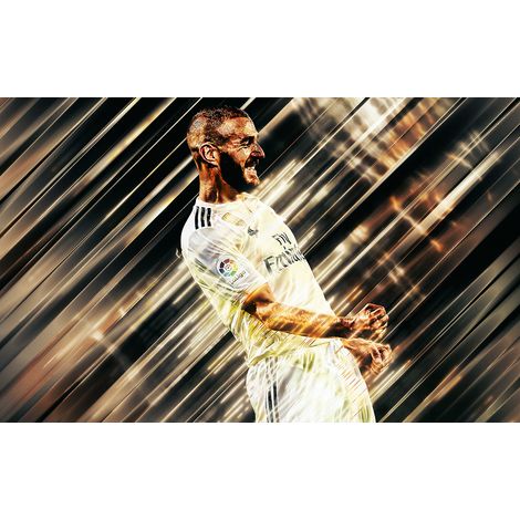 Papier peint panoramique Football - Joueur de Foot - 130 cm x 81 cm (1/2)