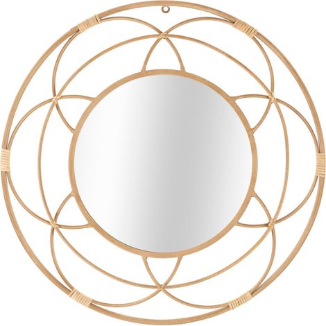 Specchio da parete in specchio marrone, Ø60x3 cm – Valencia (1/5)