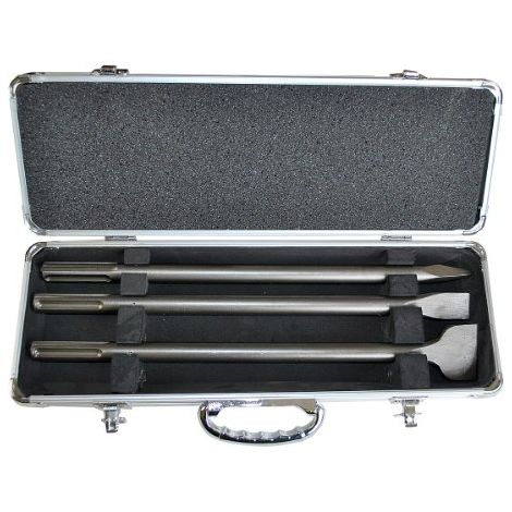 Makita D-40543 - Set di scalpelli lunghi per martelli pneumatici SDS-MAX, lunghezza: 400 mm, 3 pezzi (1/4)