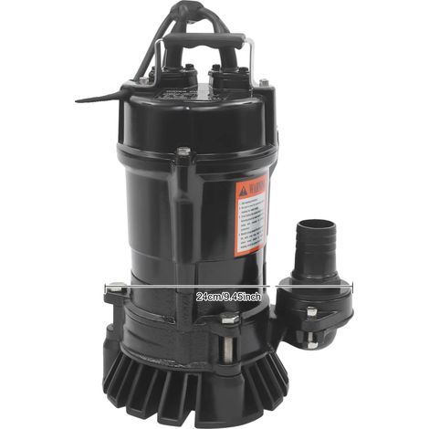 Bomba sumergible de alto caudal, construcción duradera, 550 W, color negro. (1/2)