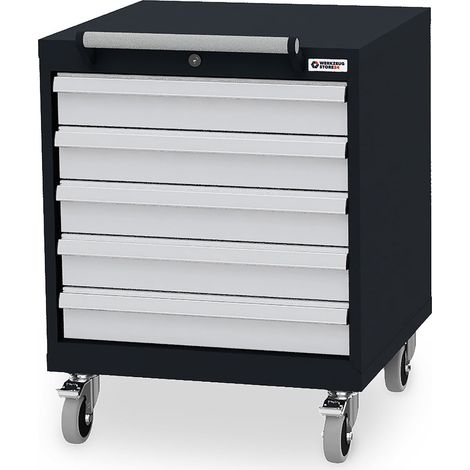 WS24 Mobiler Schubladenschrank B x T x H 600 x 575 x 790 mm - WS24-100187
