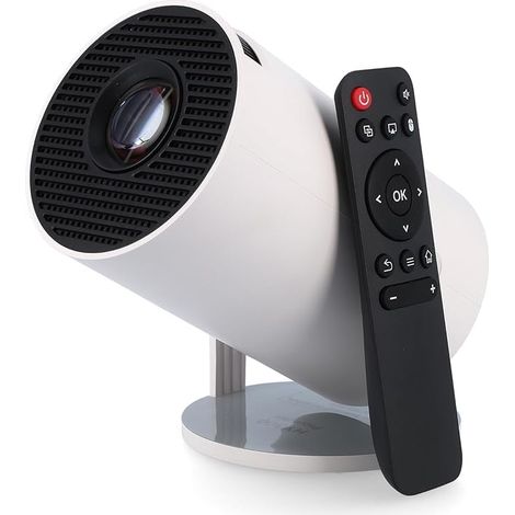 Vidéoprojecteur 4K Mini Projecteur 4K Android 11.0 Full HD 1080p LED Projecteur HDMI/USB, Bluetooth, WiFi 6, télécommande, Haute luminosité, économe en énergie, Home cinéma et présentations (1/5)
