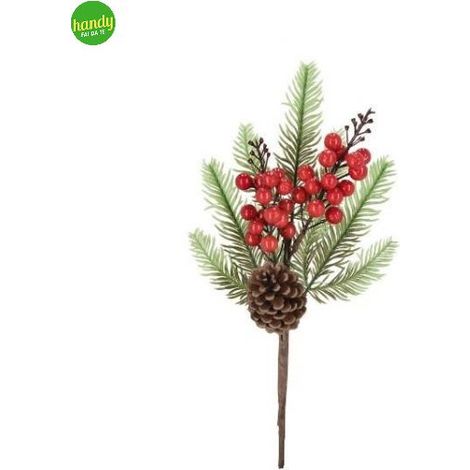 Pick Emy Bizzotto Bacche Rosso Ghiacciato H 35cm