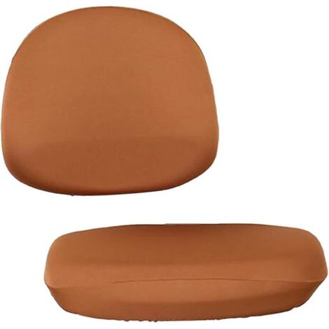 1 Universal-Stretch-Bürostuhlbezug Farbe Kaffee, Rückenlehne 4045cm, Sitzkissen 5052cm (1/5)