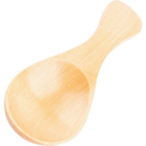 Lot De 6 Mini Cuillères En Bois 8,5 cm, Doseuse Pour Petits Pots Épices/Sucre/Sel, Manche Court Beige (1/4)