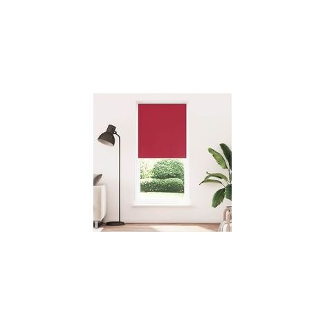 Store occultant à enrouleur 84,4 x 230 cm, largeur du tissu 80 cm, rouge - Crezuo (1/4)